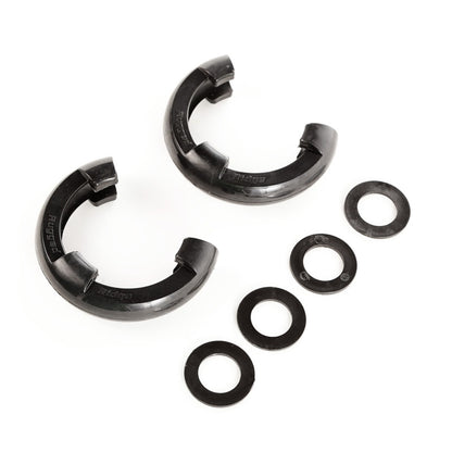 Rugged Ridge Black 7/8in D-Ring Isolator Kit Rugged Ridge Shackle Kits