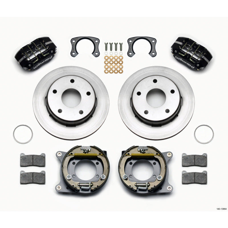 Wilwood Dynapro Lug Mount P/S Park Brake Kit Big Ford New 2.38in Off Bronco 5 x 5.50 Wilwood Big Brake Kits