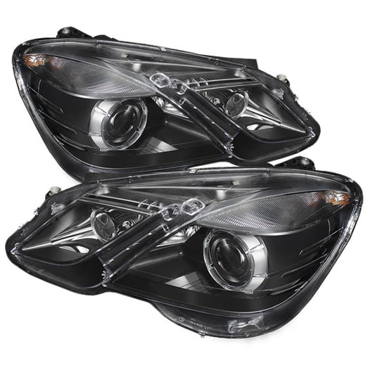 Xtune Mercedes E-Class 10-12 OE Projector Headlights (w/AFS. Hid Fit) Black PRO-JH-MBW21210-AFS-BK SPYDER Headlights