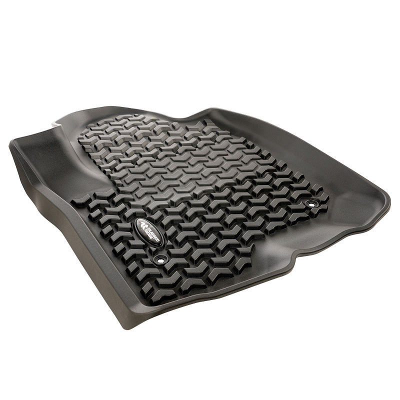 Rugged Ridge Floor Liner Front Black 2020 Chevy Silverado Crew Rugged Ridge Floor Mats - Rubber