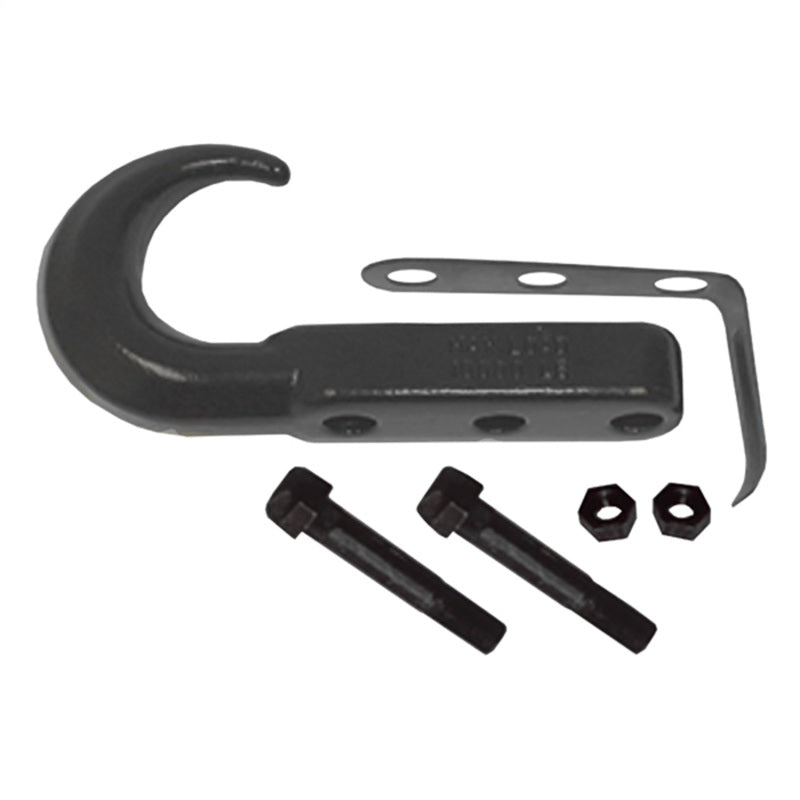 Rugged Ridge 42-02 Jeep CJ / Jeep Wrangler Black Front Tow Hook Rugged Ridge Tow Hooks