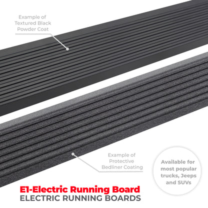 RealTruck 09-14 Ford F-150 Crew Cab 4dr VoltStep Electric Running Board Kit (No Drill) - Tex. Blk