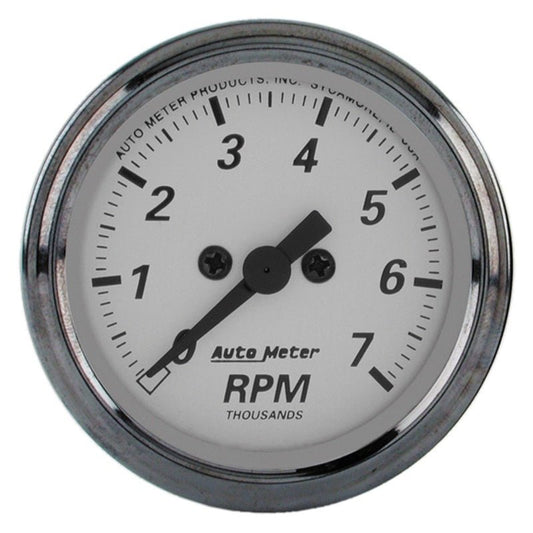 AutoMeter American Platinum 2-1/16in 7K RPM In-Dash Tachometer Gauge AutoMeter Gauges