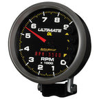 Autometer 5 inch Ultimate DL Playback Tachometer 9000 RPM - Black AutoMeter Performance Monitors