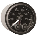 Autometer Stack Instruments 52mm 140-280 Deg F 1/8in NPTF Male Pro Control Oil Temp Gauge - Black AutoMeter Gauges