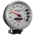 Autometer 5 inch Ultimate DL Playback Tachometer 11000 RPM - Silver AutoMeter Performance Monitors