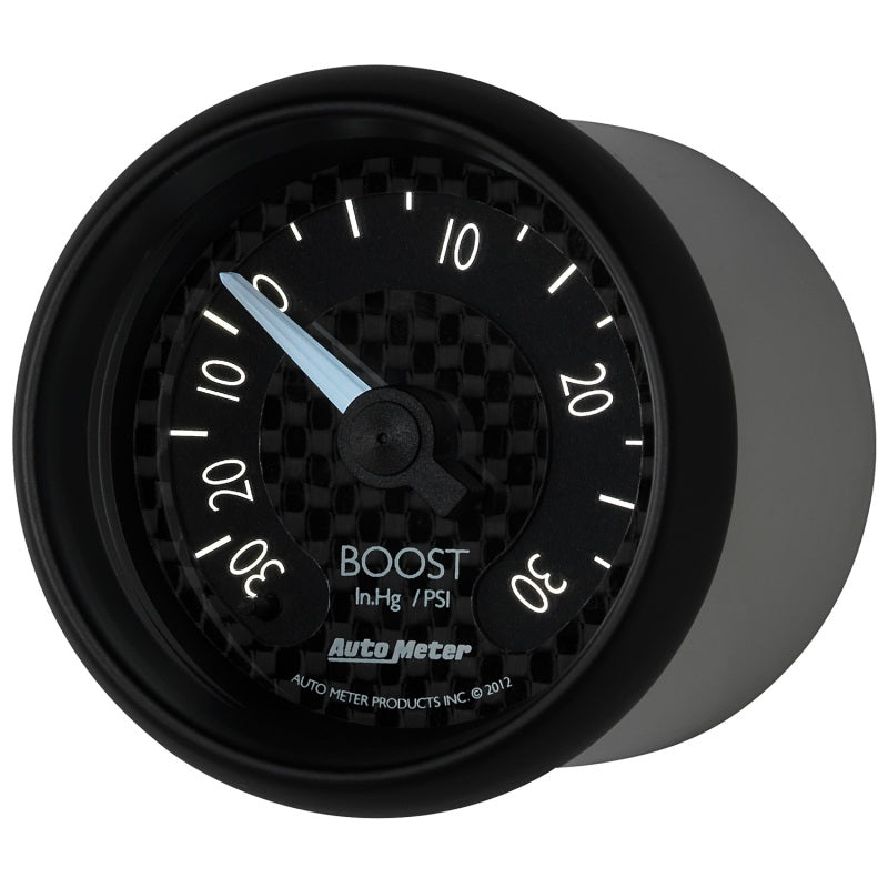 Autometer GT Series 52mm Mechanical 30 In Hg/30 psi Vacuum/Boost Gauge AutoMeter Gauges