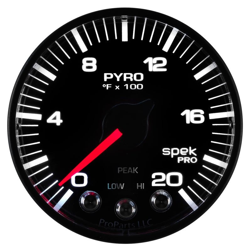 Autometer Spek-Pro 52.4mm 0-2000F Digital Stepper Motor Pyrometer Gauge AutoMeter Gauges