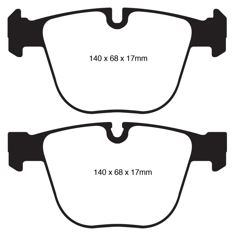 EBC 10+ BMW 535i 3.0 Twin Turbo GT (F07) Greenstuff Rear Brake Pads