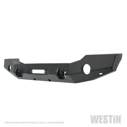 Westin 18-20 Jeep Wrangler JL WJ2 Full Width Front Bumper - Textured Black