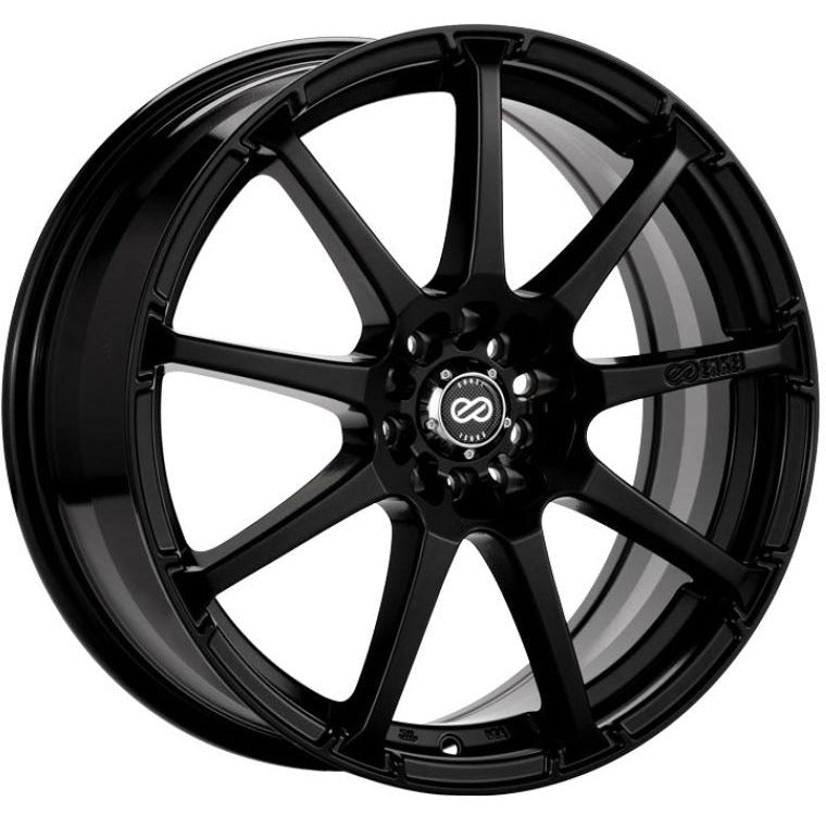 Enkei EDR9 17x8 5x112/114.3 45mm Offset 72.6 Bore Dia Matte Black Wheel Enkei Wheels - Cast