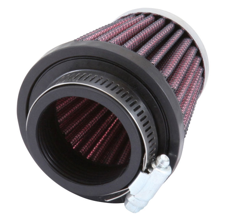 K&N Universal Chrome Filter-Round Tapered-1.688in Flange ID x 2in Top OD x 3in Base OD x 2.75in H