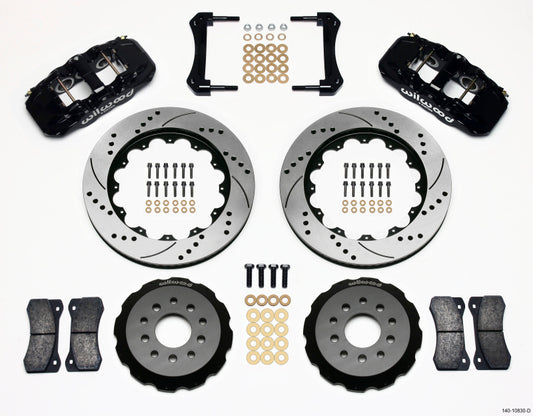 Wilwood AERO6 Front Hat Kit 14.00 Drilled 2005-2014 Mustang