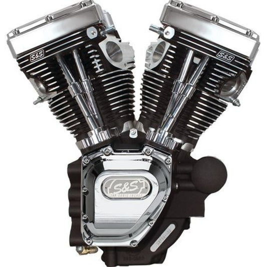 S&S Cycle 07-16 Touring Models T143 Engine - Wrinkle Black