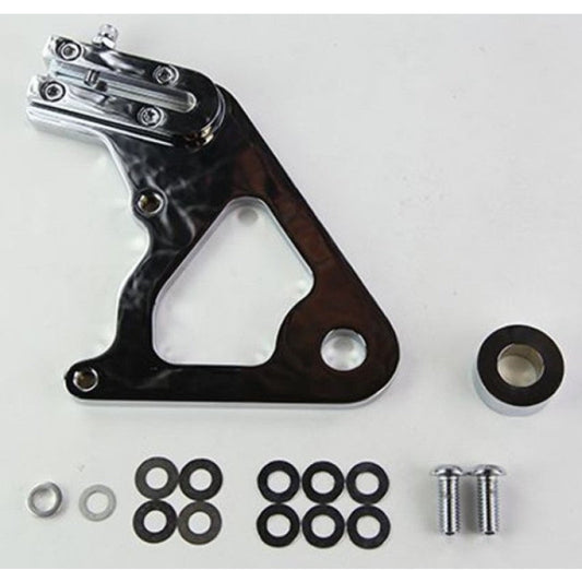 Wilwood Caliper Mounting Kit Chrome w/Bracket GP310 1984-99 Softail Wilwood Brake Hardware