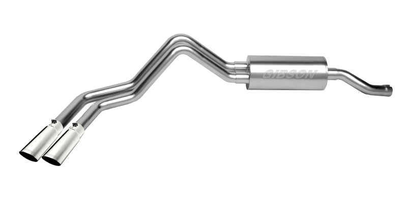 Gibson 14-18 Chevrolet Silverado 1500 LTZ 6.2L 3.5in/2.25in Cat-Back Dual Sport Exhaust - Aluminized