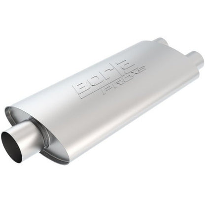 Borla Pro-XS 3in, 2-1/2in, 19in x 9-1/2in x 4in Oval Cen/Dual Turbo XL Muffler Borla Muffler