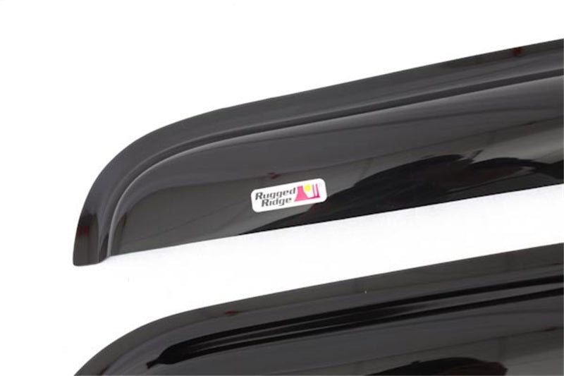 Rugged Ridge Window Rain Deflectors 07-18 Jeep Wrangler JK Rugged Ridge Wind Deflectors