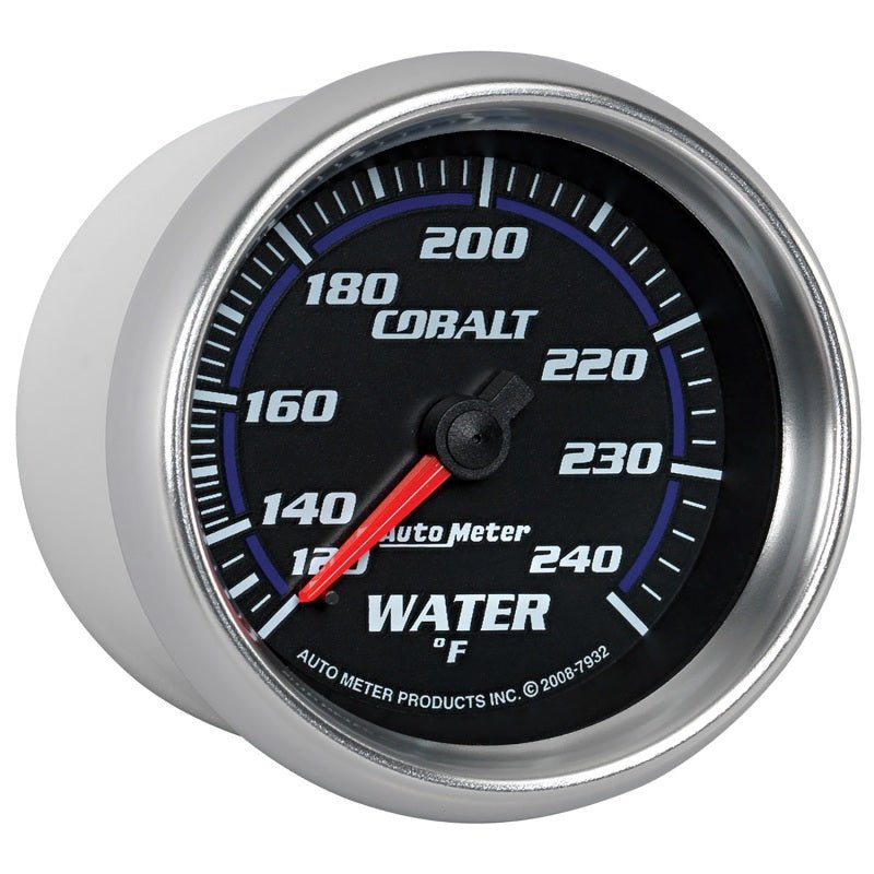Autometer Cobalt 66mm 120-240 Degree F Mechanical Water Temperature Gauge AutoMeter Gauges