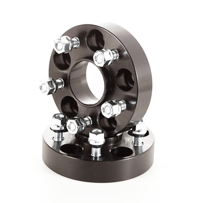 Rugged Ridge Wheel Spacers Black 1.25 inch 15-18 Renegade Rugged Ridge Wheel Spacers & Adapters