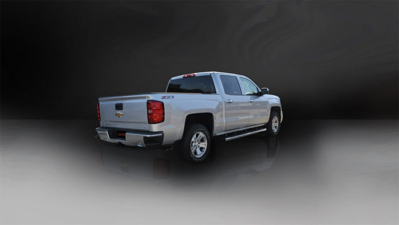 Corsa 14-19 GMC Sierra/Chevy Silv 1500 Reg. Cab/Std. Bed 5.3L V8 Black Sport Single Side CB Exhaust