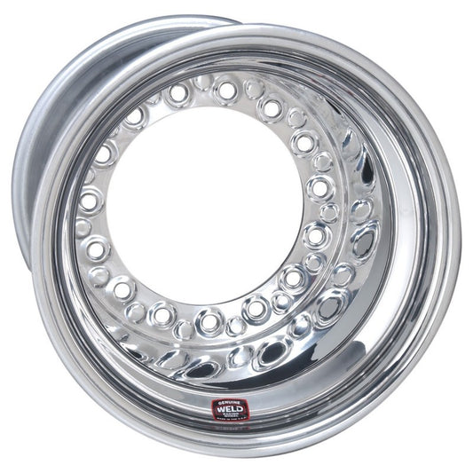 Weld Wide 5 XL Direct Mount 15x13 / 5x10.25 BP / 5in. BS Polished Assembly - Mod Beadlock Weld Wheels - Forged