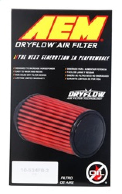 AEM 4 in x 9 in x 1 in Dryflow Element Filter