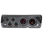 Autometer Designer Black 70-76 Duster/Demon/Dart Dash Kit 6pc Tach / MPH / Fuel / Oil / WTMP / Volt AutoMeter Gauges