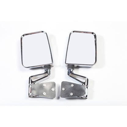 Rugged Ridge 87-02 Jeep Wrangler YJ/TJ Chrome Dual Focus Door Mirror Kit Rugged Ridge Exterior Trim