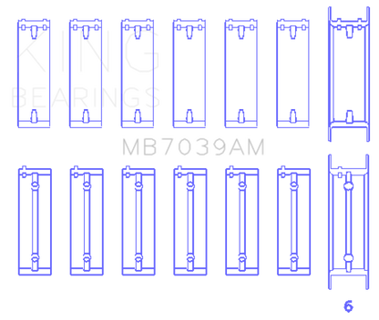 King BMW M51/M57 (Size STD) Main Bearing Set
