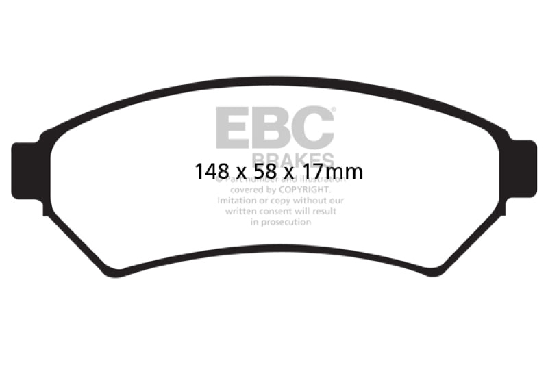 EBC 05-09 Buick Allure (Canada) 3.6 Redstuff Front Brake Pads