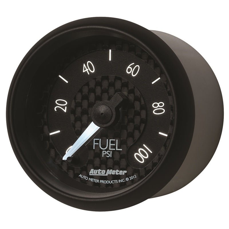 Autometer GT Series 52mm Full Sweep Electronic 0-100 PSI Fuel Pressure Gauge AutoMeter Gauges