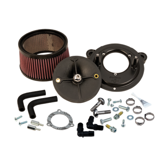 S&S Cycle 08-16 Touring Models w/ S&S 70mm Throttle Body Stealth Air Cleaner Kit w/o Cover