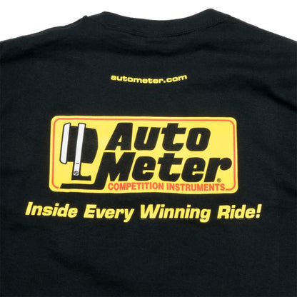 Autometer Black Competition Instruments T-Shirt - Large AutoMeter Apparel