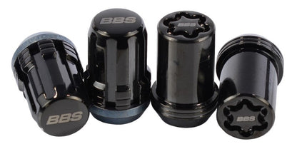 BBS McGard Lug Nut Set 12x1.25 Black - w/Locks