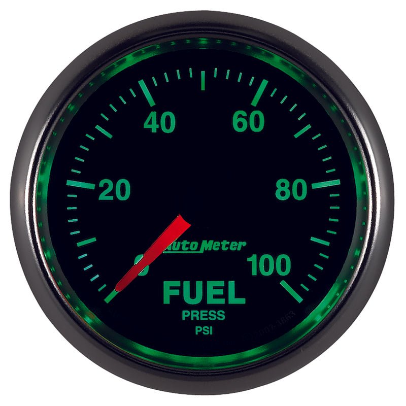 Autometer GS 0-100 PSI Full Sweep Electronic Fuel Pressure Gauge AutoMeter Gauges