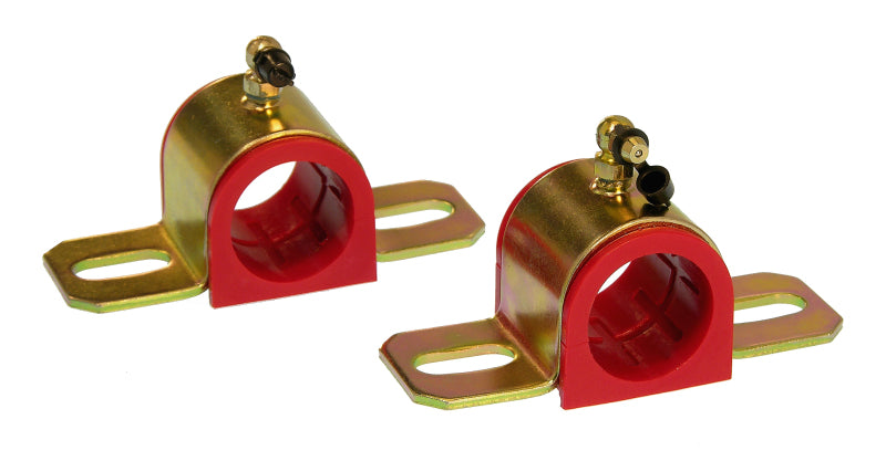 Prothane Universal 90 Deg Greasable Sway Bar Bushings - 1 5/16in - Type B Bracket - Red