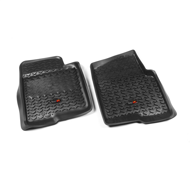 Rugged Ridge Floor Liner Front Black 2009-2010 Ford F-150 / Raptor / Regular / Extended Rugged Ridge Floor Mats - Rubber