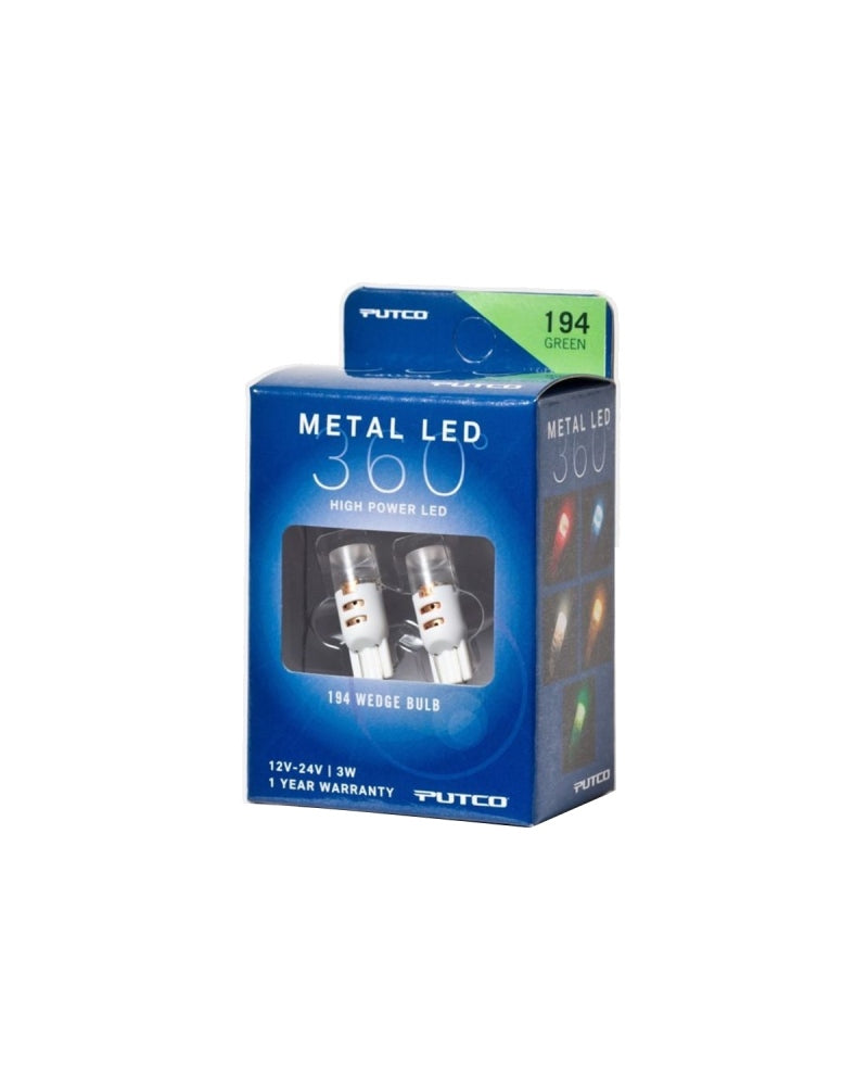 Putco 194 - Green Metal 360 LED