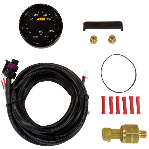 AEM X-Series 0-150 Oil Pressure Gauge Kit AEM Gauges