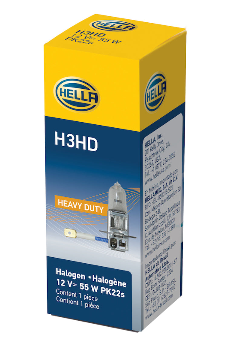 Hella Bulb H3 12V 55W Pk22S T325 Heavy Duty