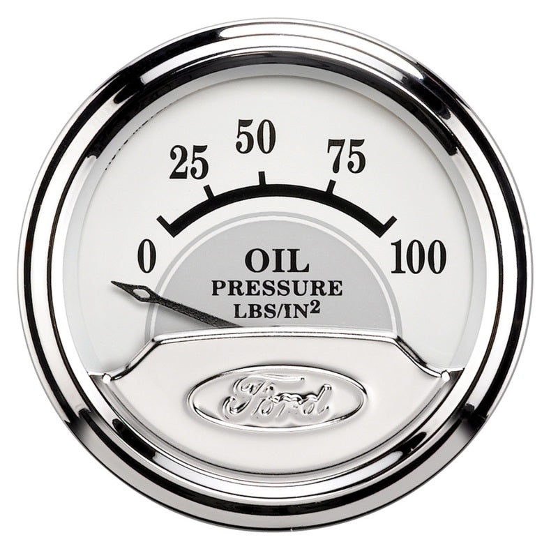 Autometer Ford Masterpiece 2in Short Sweep Electronic 0-100 PSI Oil Pressure Gauge AutoMeter Gauges