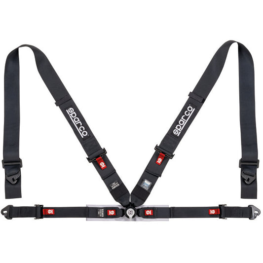 Sparco Belt 4Pt 3in/2in Competition Harness - Black SPARCO Seat Belts & Harnesses