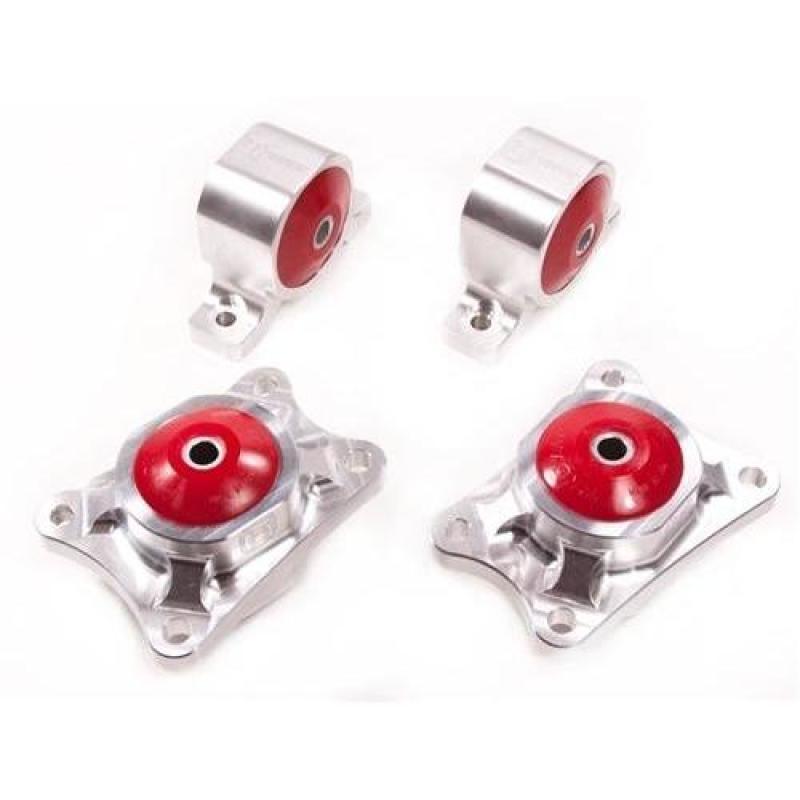 Innovative 00-09 Honda S2000 F-Series Silver Aluminum Mounts 75A Bushings Billet Rear Diff Mounts Innovative Mounts Differential Mounts