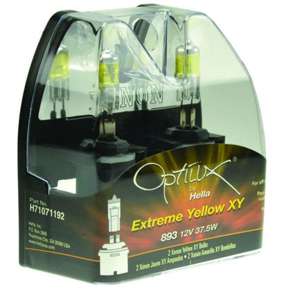 Hella Optilux 893 12V 37.5W Extreme Yellow Bulbs (Pair) Hella Bulbs