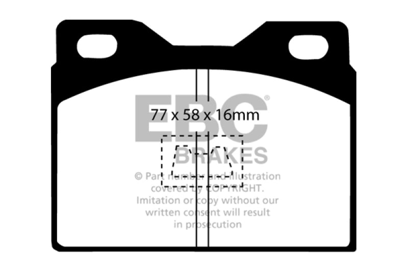 EBC 76-85 Porsche 924 2.0 Greenstuff Front Brake Pads