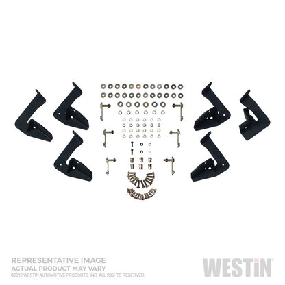 Westin 10-17 Toyota 4Runner Trail Edition (Excl. Ltd) HDX Stainless Drop Nerf Step Bars - Tex. Blk