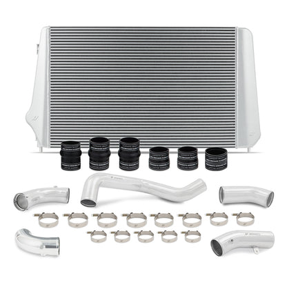 Mishimoto 17-19 GM L5P Duramax Intercooler Kit - Silver w/ Polished Pipes