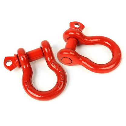 Rugged Ridge Red 3/4in D-Shackles Rugged Ridge Shackle Kits