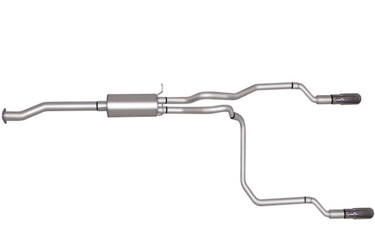 Gibson 96-97 Chevrolet S10 LS 2.2L 1.75in Cat-Back Dual Split Exhaust - Aluminized